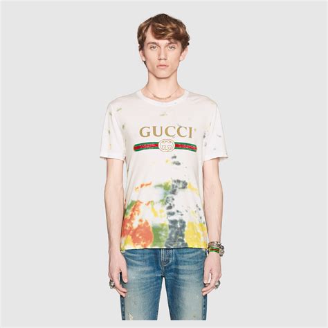 gucci tie dye shirt cheap|Gucci Cotton Tie.